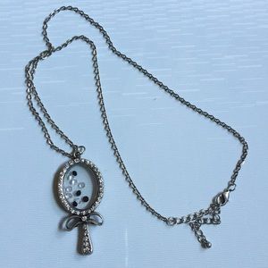 "Mirror"pendant necklace